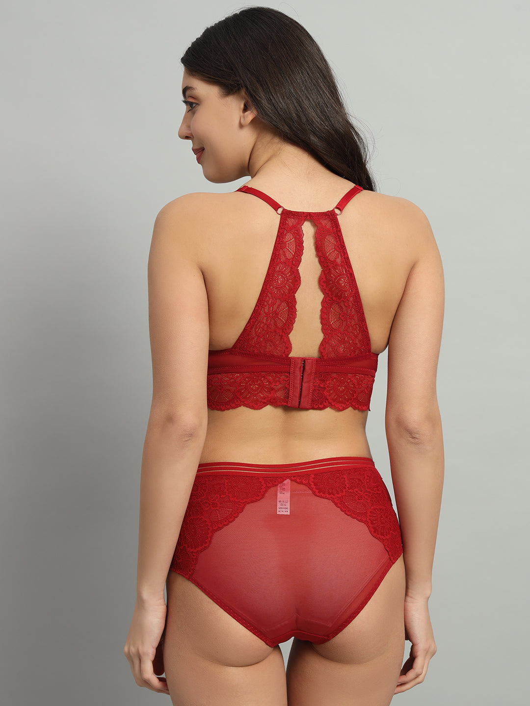 REVOUE Broad Back Lingerie Set Red