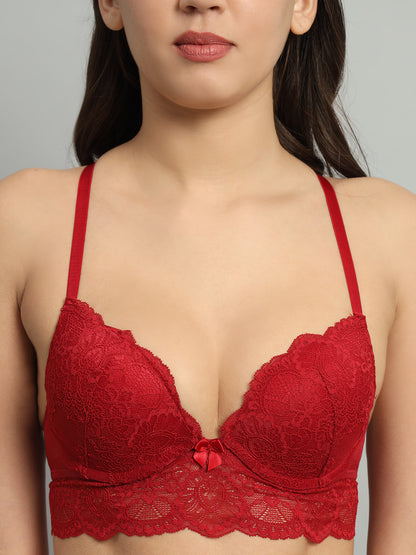 REVOUE Broad Back Lingerie Set Red