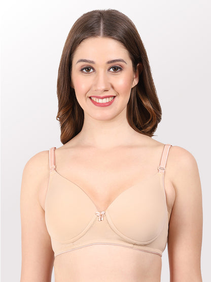 REVOUE Premium Padded Wirefree Full Coverage T-shirt Bra