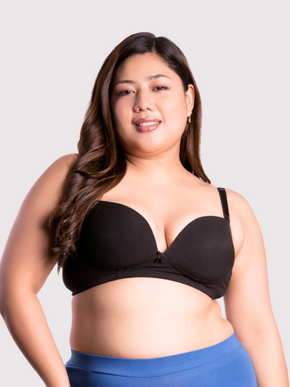 REVOUE Comfy Padded Wirefree Low Coverage T-shirt Bra