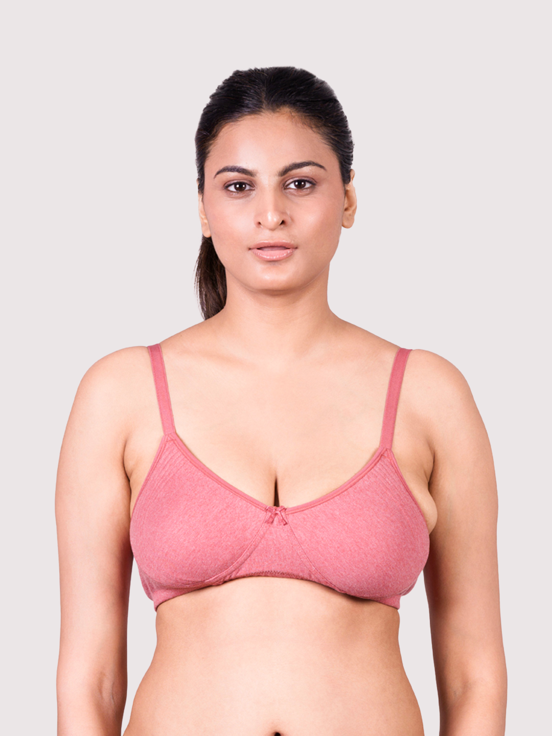 REVOUE Everyday Premium Antimicrobial Non-Padded Wirefree Pure Cotton 3/4th Coverage T-shirt Bra