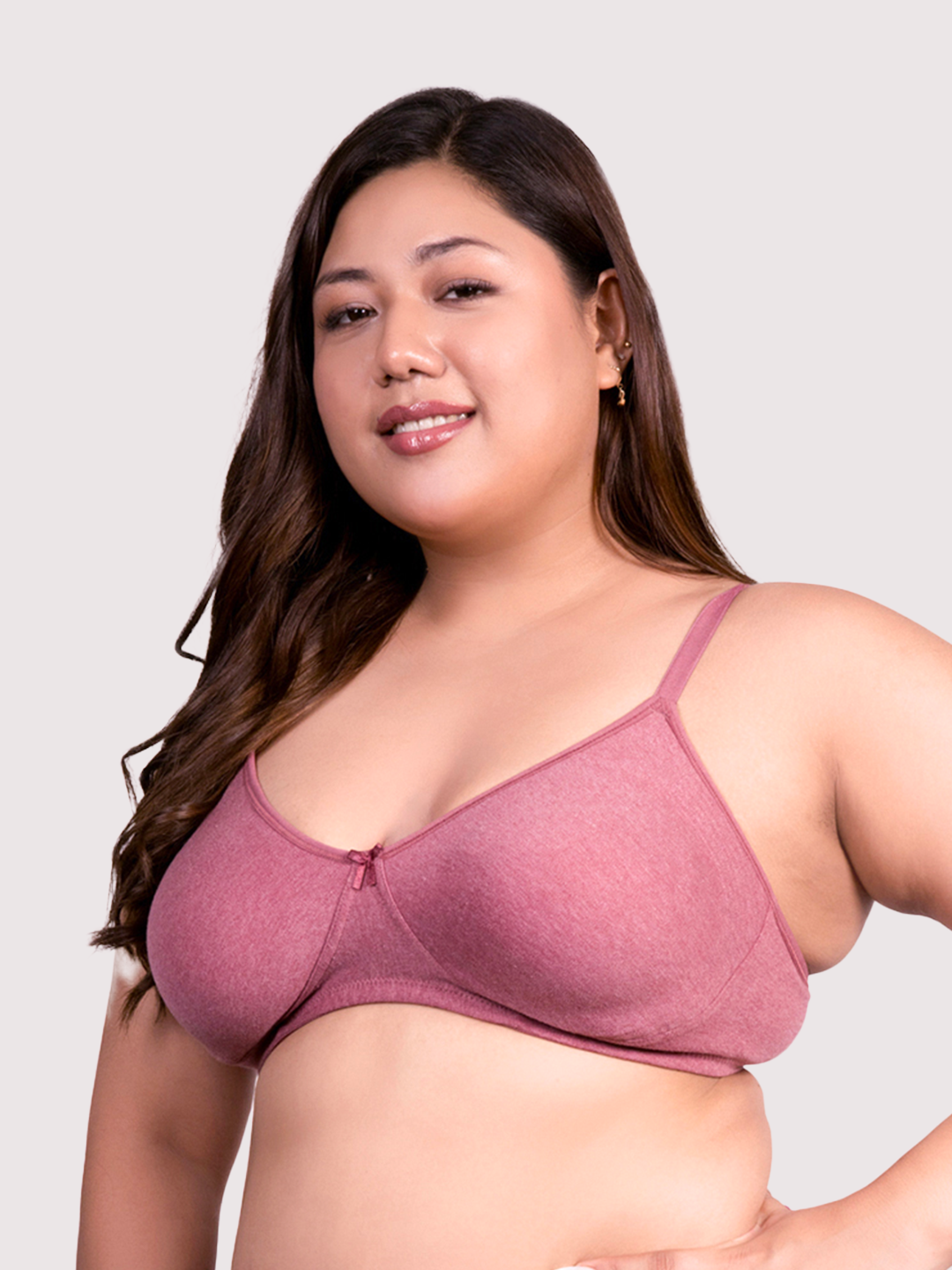 REVOUE Everyday Premium Antimicrobial Non-Padded Wirefree Pure Cotton 3/4th Coverage T-shirt Bra