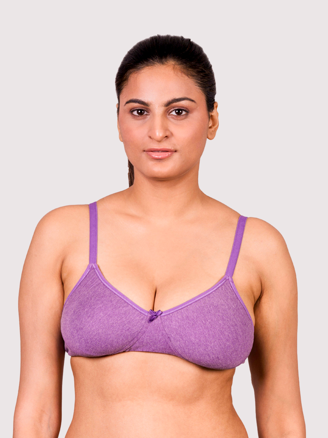 REVOUE Everyday Premium Antimicrobial Non-Padded Wirefree Pure Cotton 3/4th Coverage T-shirt Bra