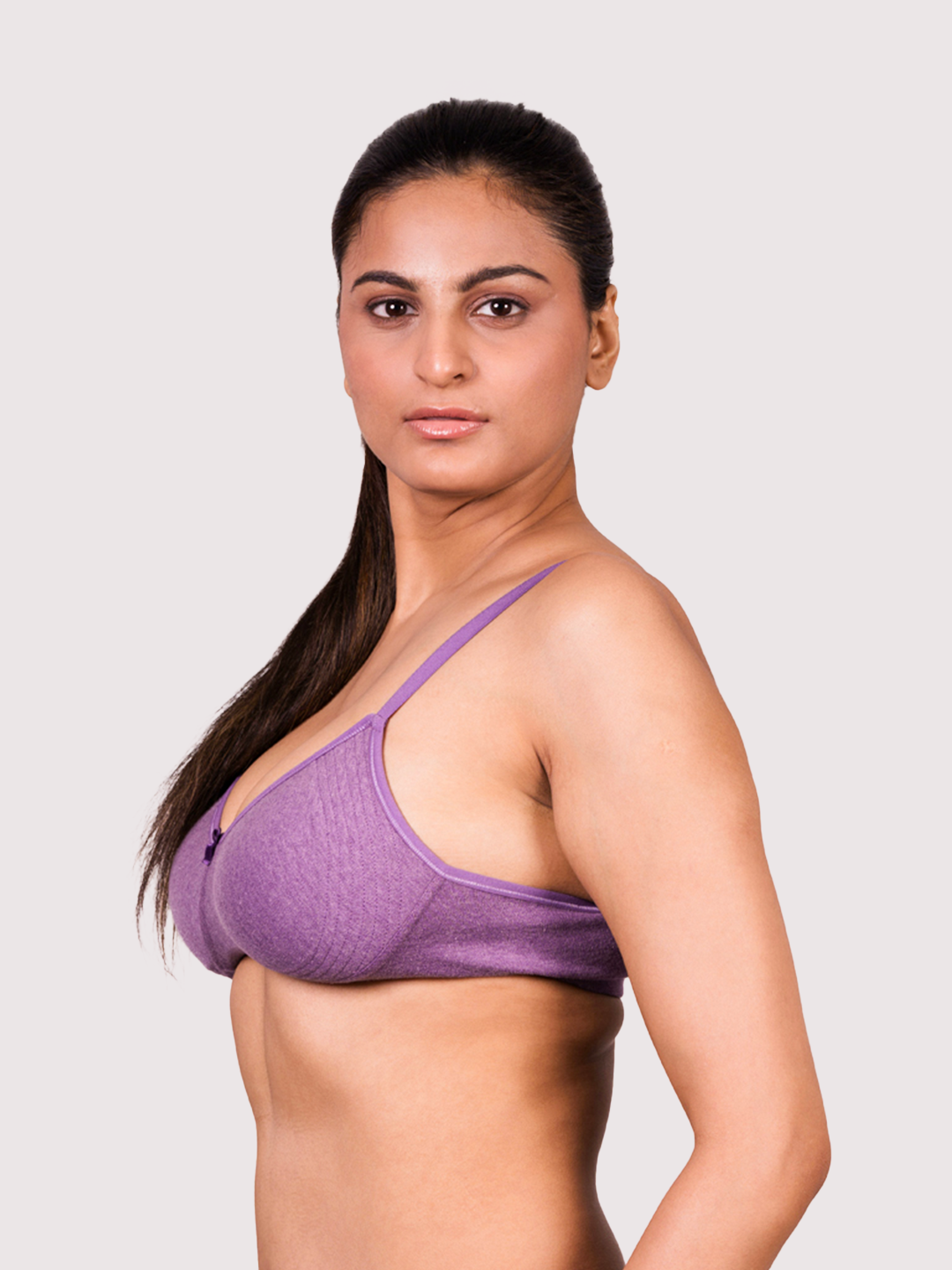 REVOUE Everyday Premium Antimicrobial Non-Padded Wirefree Pure Cotton 3/4th Coverage T-shirt Bra